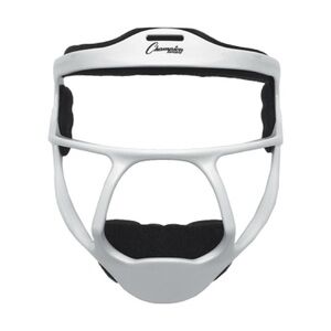 Champro White Face Guard with Black Padding